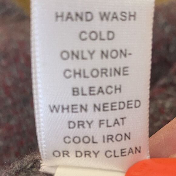 Banana Republic Wool Long Sleeves Purple Sweater Men’s Tweed V-Neck TALL Large - Picture 8 of 10